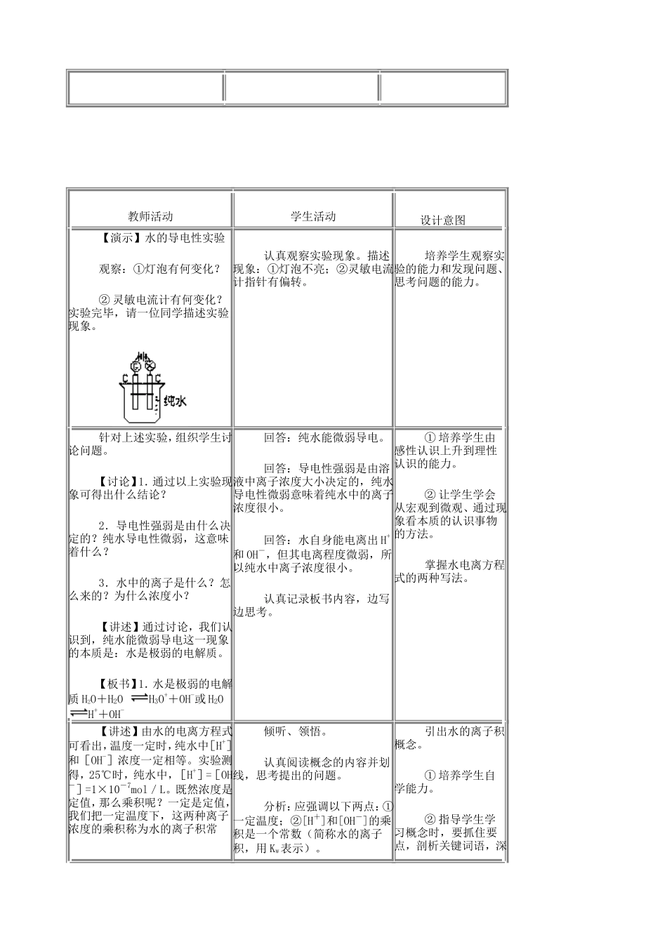 第二节水的电离和溶液的PH教案_第2页
