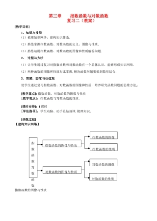 第三章指数函数与对数函数复习二（教案）