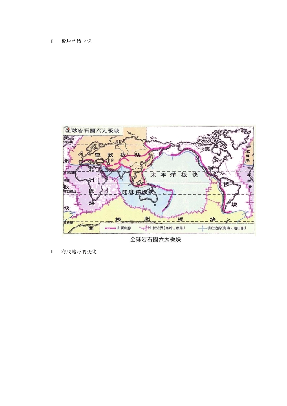 高二地理 2.3《海底地形的形成》导学案 中图版选修2_第2页