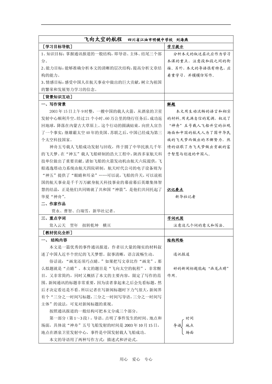 飞向太空的航程_第1页
