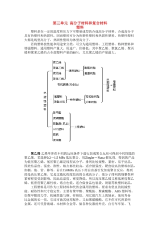 高二化学 3.3.1《塑料》素材 苏教版选修1