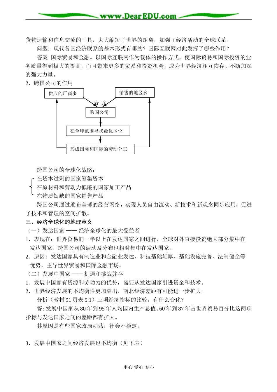 高二地理选修1 世界经济全球化_第2页