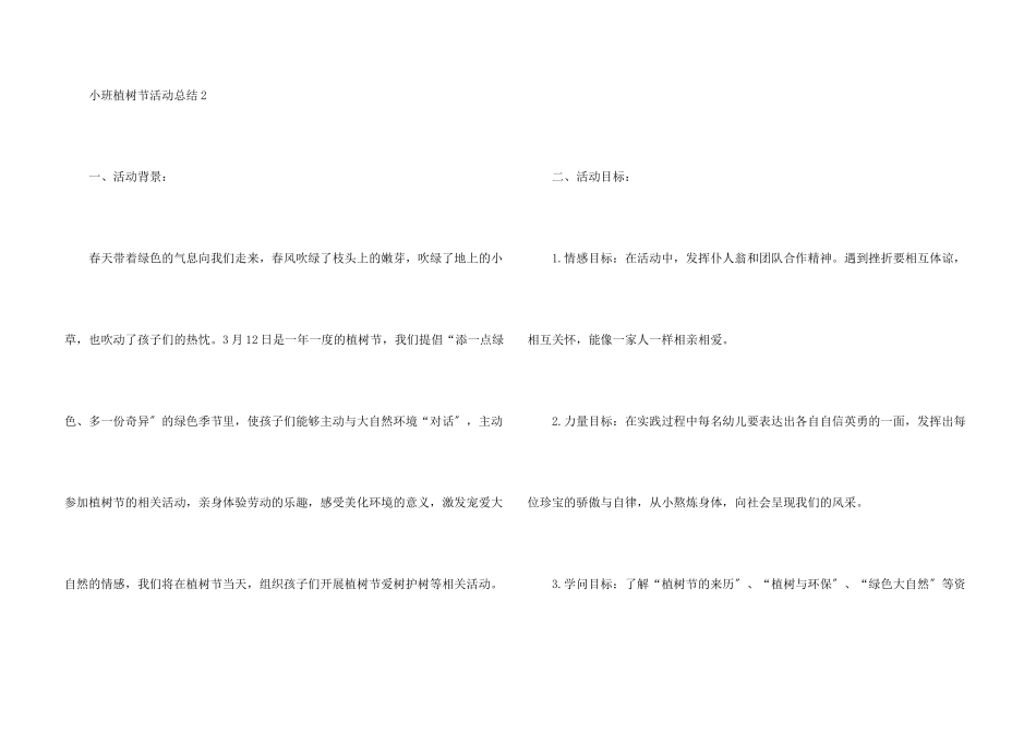 小班植树节活动总结5篇_第3页