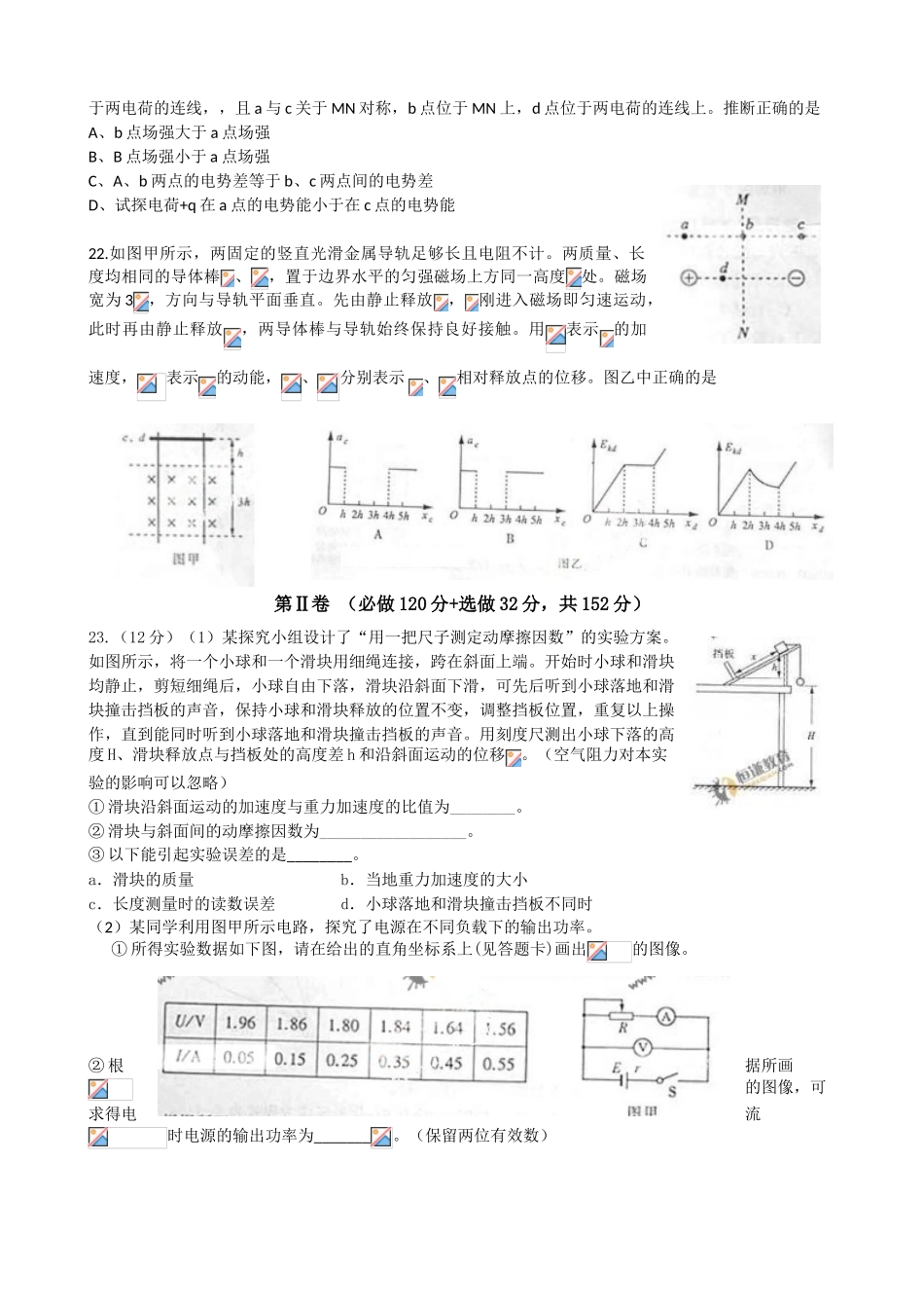 山东高考物理试题_第2页
