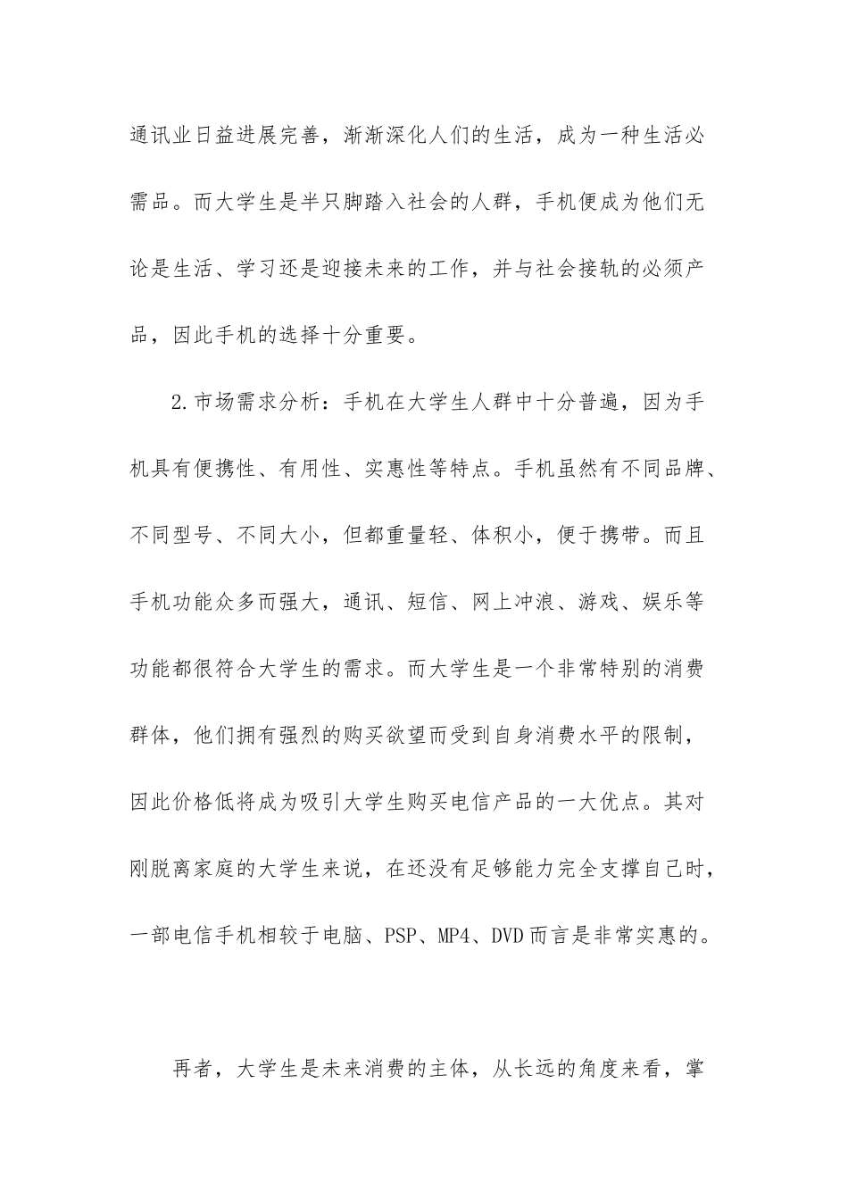 市场营销方案策划书_第2页