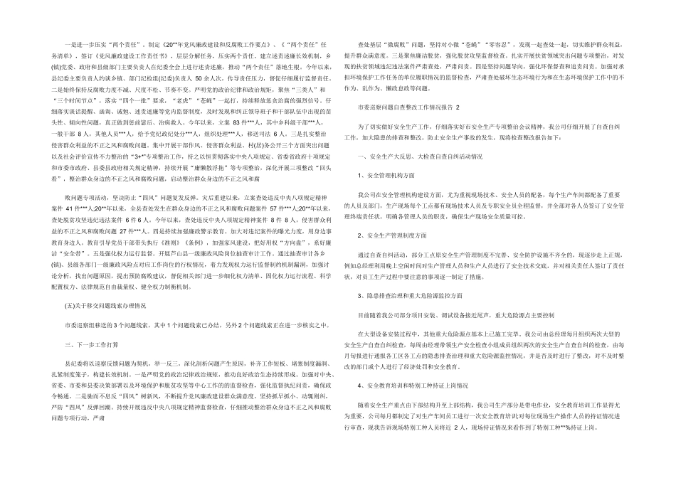 市委巡察问题自查整改工作情况报告-_第2页