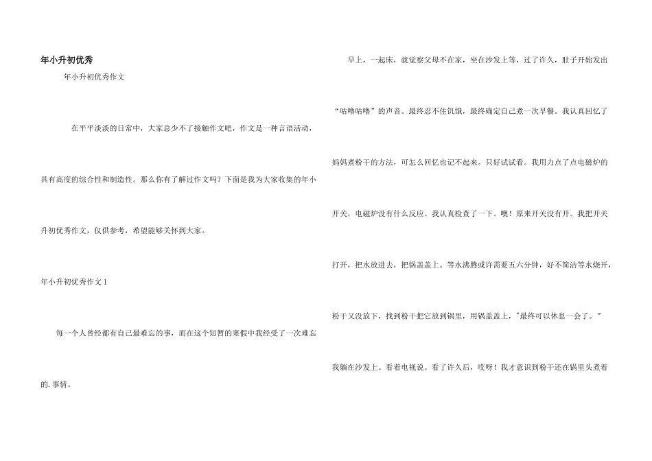 年小升初优秀_第1页