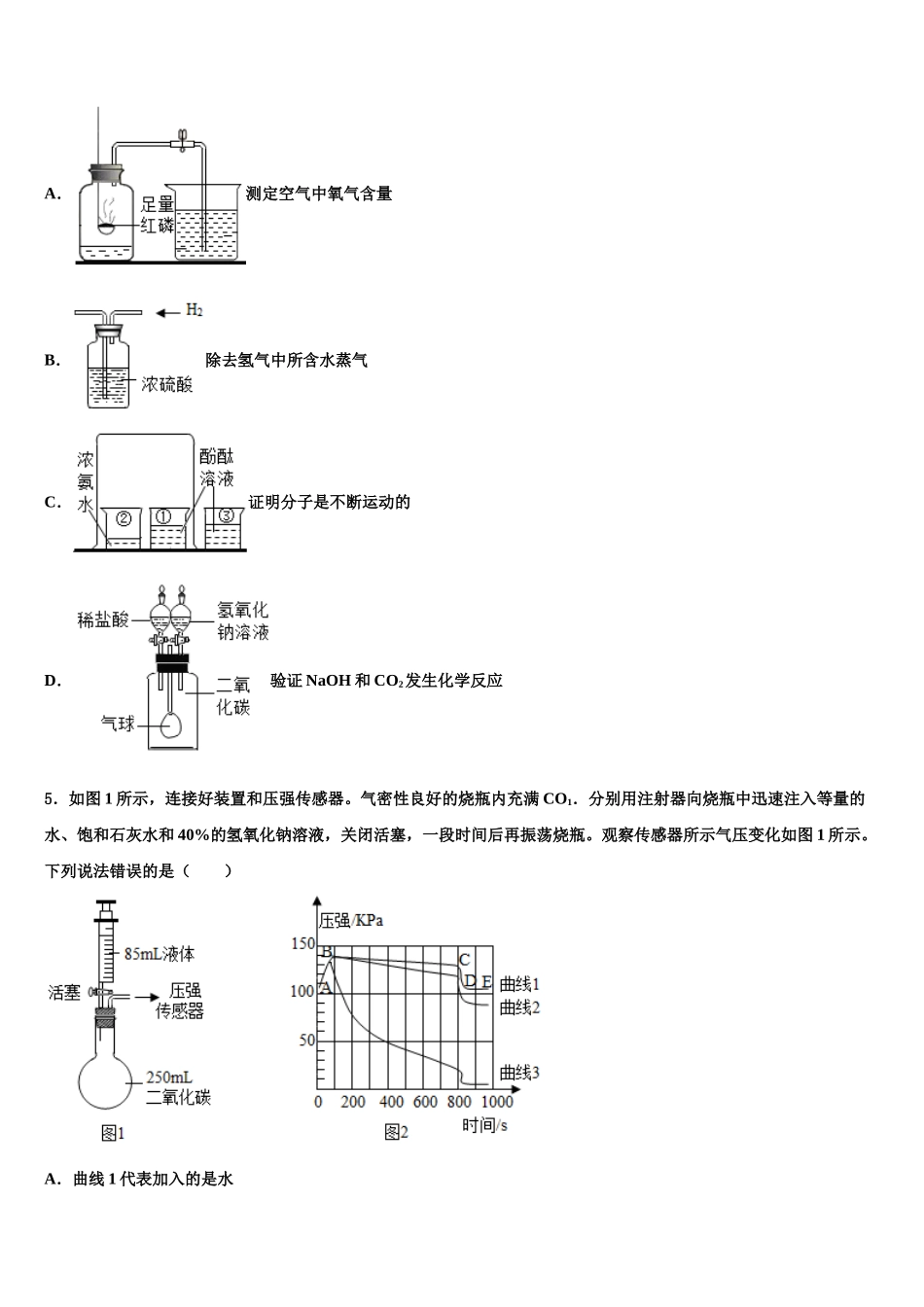 广东东莞中堂六校中考考前最后一卷化学试卷含解析_第2页