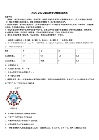 广东省佛山市六峰中学中考化学模拟精编试卷含解析