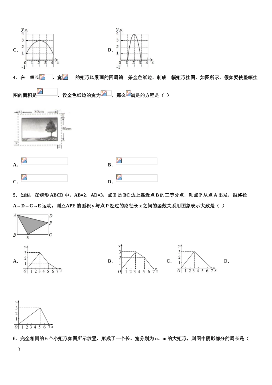 广东省佛山市南海实验中学中考数学押题试卷含解析_第2页