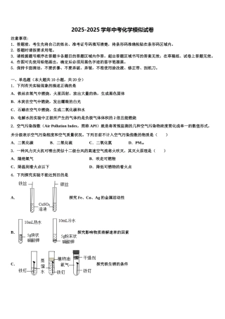 广东省北京师范大广州实验校中考化学模拟精编试卷含解析