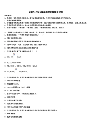 广东省广州市南沙一中中考化学押题卷含解析