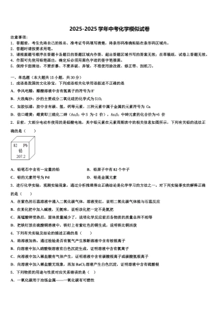 广东省广州市荔湾区中考联考化学试卷含解析