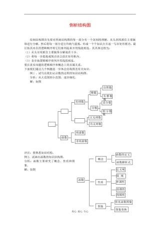 高二数学：4.2《结构图》素材新人教版