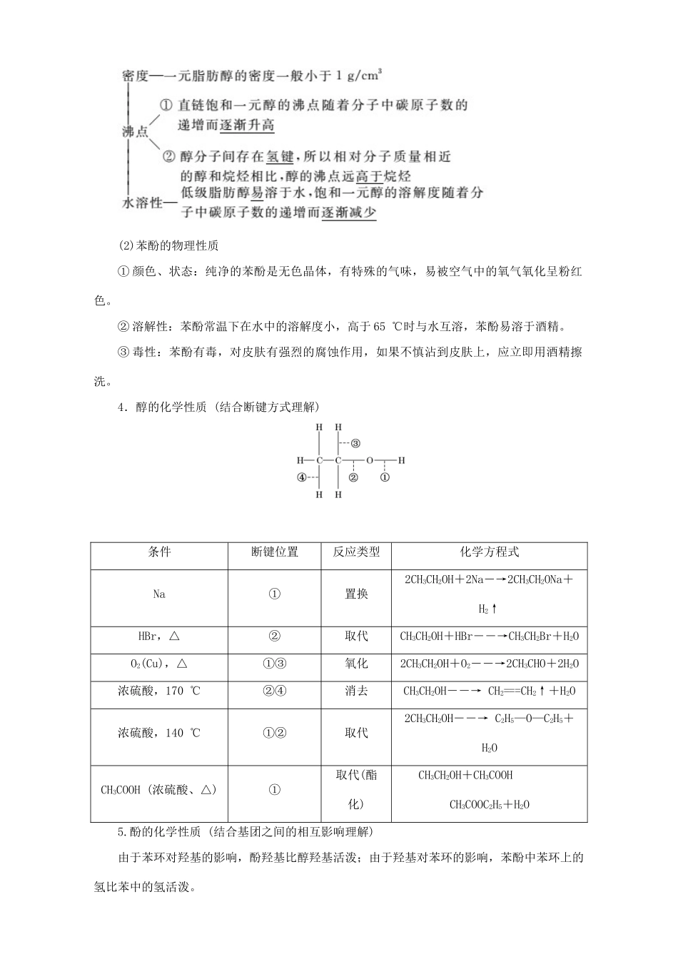高考化学二轮复习 专题14 烃的衍生物教学案（含解析）-人教版高三全册化学教学案_第2页
