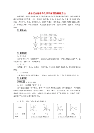 高考化学一轮复习 第7章 化学反应速率 化学平衡 高考热点课5 化学反应速率和化学平衡图像解题方法教学案 新人教版-新人教版高三全册化学教学案