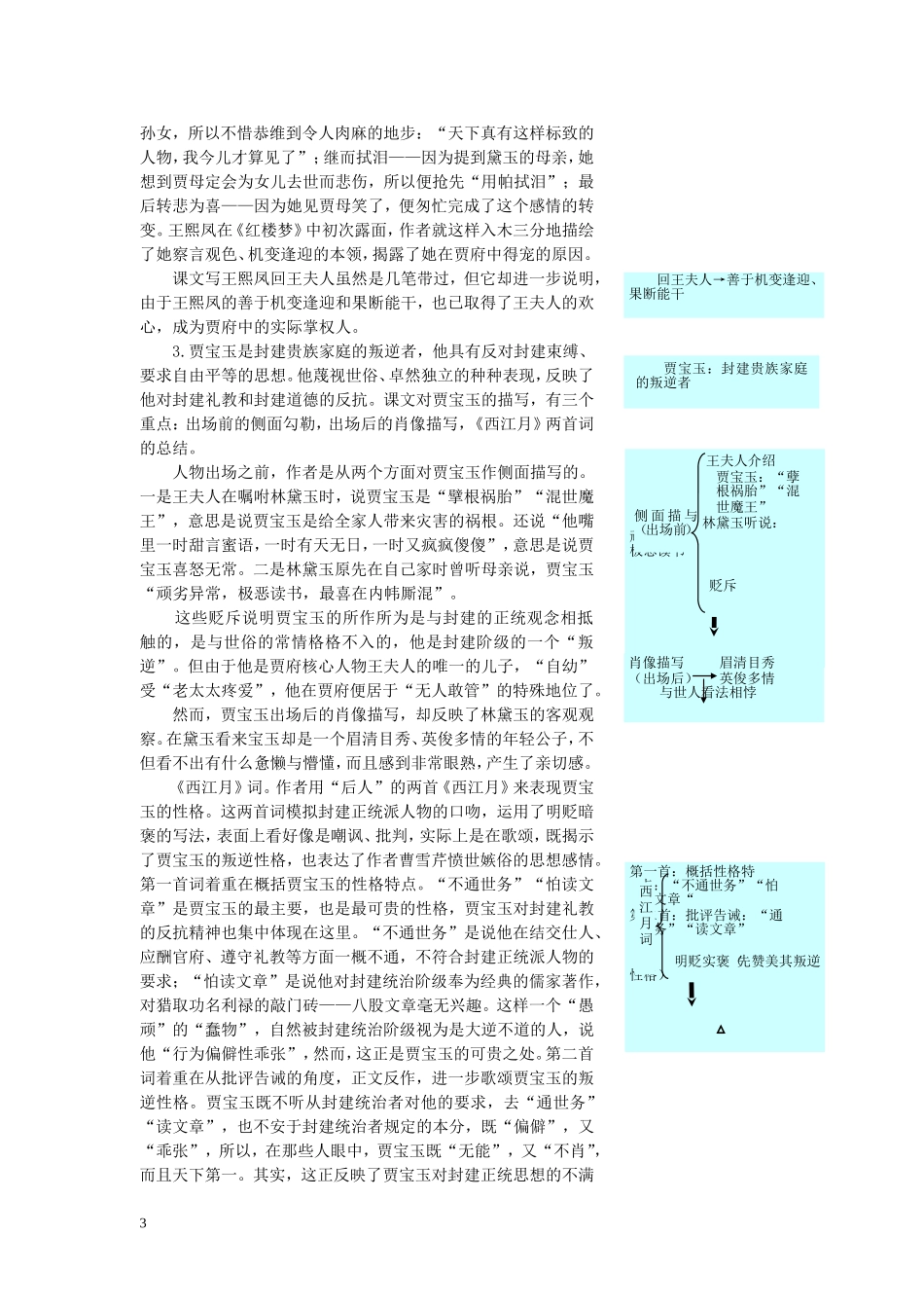 高二语文下册教材优化全析人教版第四册 (21)_第3页