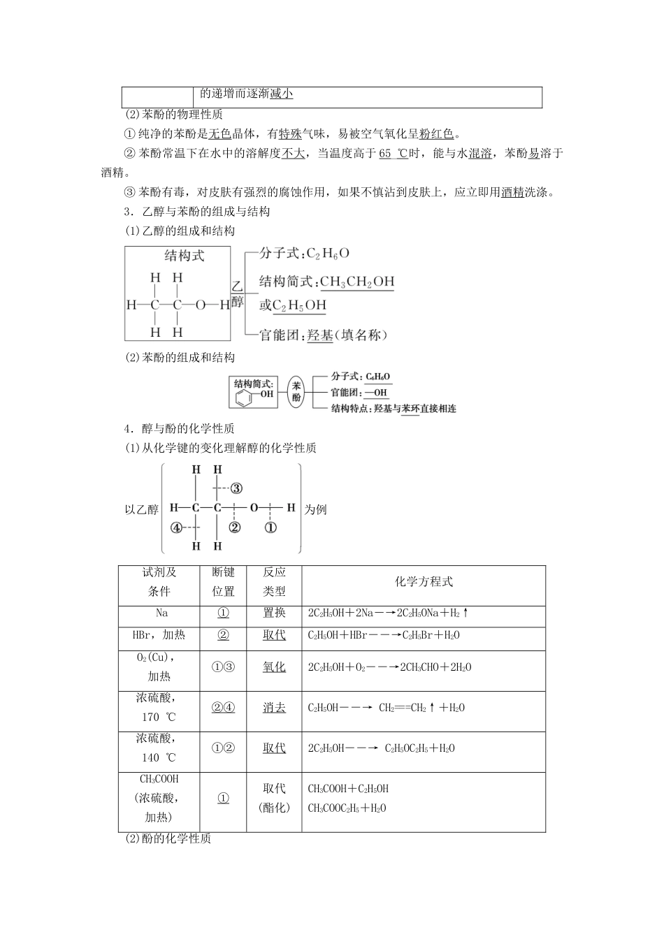 高考化学一轮复习 第11章 有机化学基础 第3节 烃的含氧衍生物教学案 新人教版-新人教版高三全册化学教学案_第2页