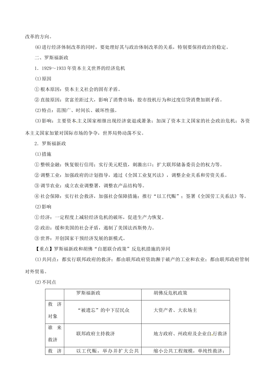 高考历史 考纲解读与热点难点突破 专题11 20世纪世界经济体制的创新与调整教学案（含解析）-人教版高三全册历史教学案_第3页