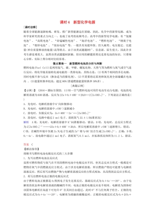 高考化学总复习 专题六 新型化学电源教学案 苏教版-苏教版高三全册化学教学案