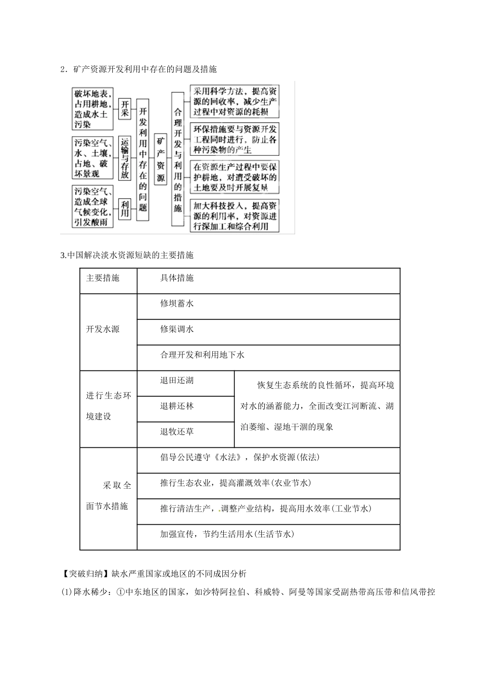 高考地理 考纲解读与热点难点突破 专题12 环境保护教学案-人教版高三全册地理教学案_第3页