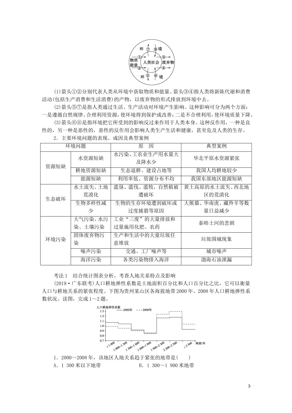 高考地理一轮复习 第2部分 第8章 人类与地理环境的协调发展教学案（含解析）湘教版-湘教版高三全册地理教学案_第3页