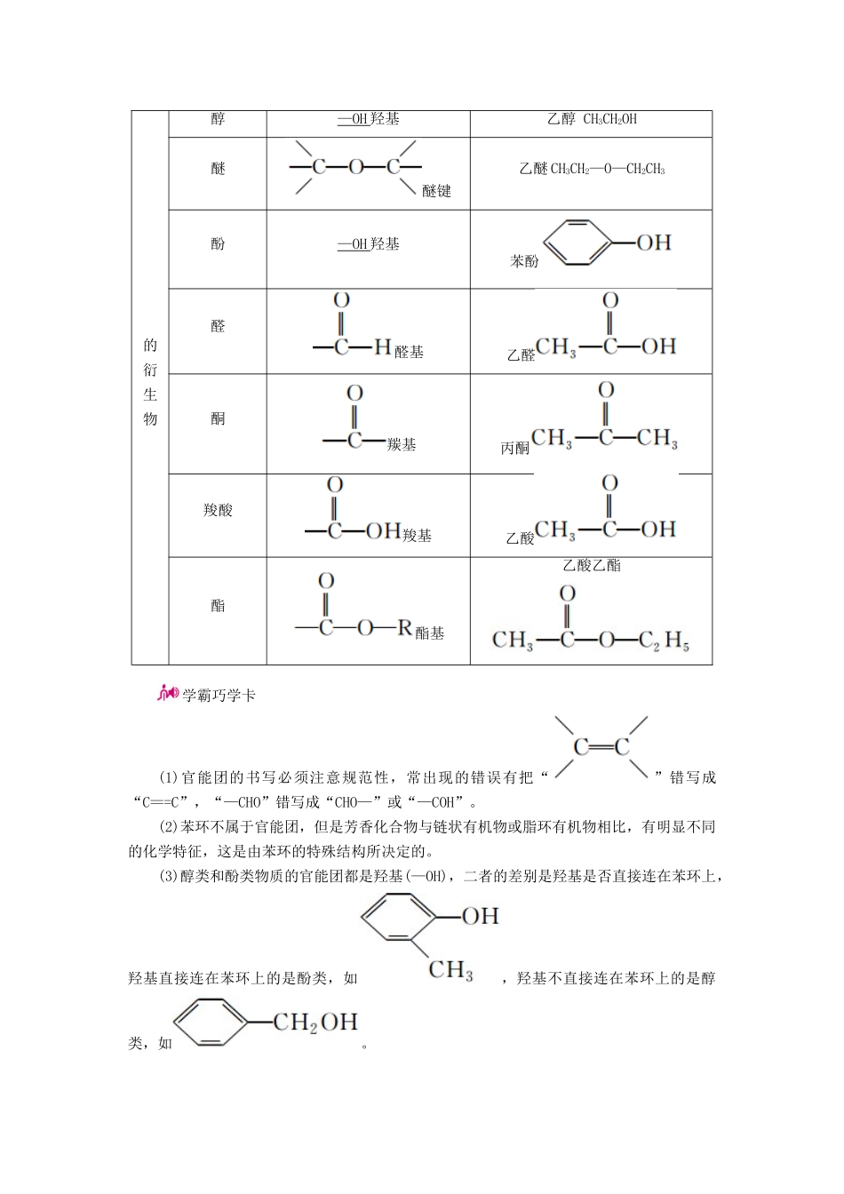 高考化学一轮复习 专题二十六 有机化学基础 考点一 烃及烃的衍生物的结构与性质教学案-人教版高三全册化学教学案_第3页