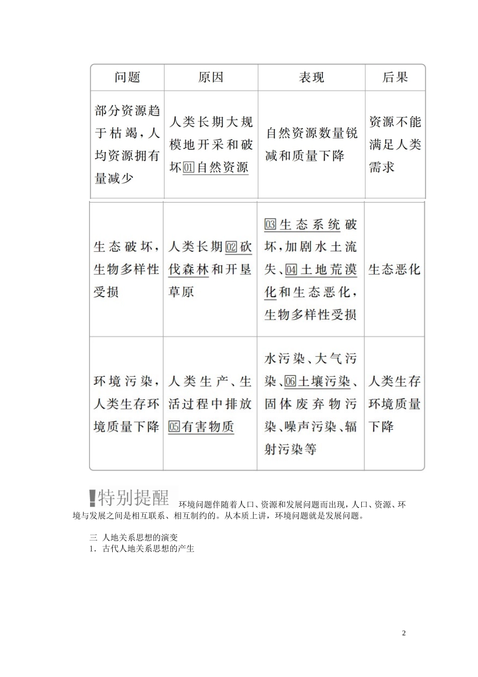 高考地理一轮复习 第4章 人类与地理环境的协调发展教案（含解析）湘教版必修2-湘教版高三必修2地理教案_第2页