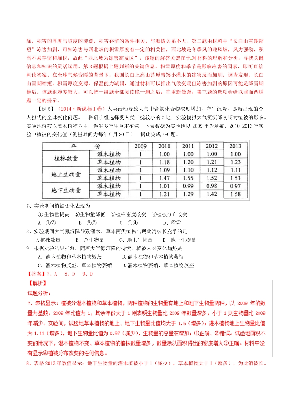 高考地理二轮复习 专题05 自然地理环境的整体性与差异性（讲）（含解析）-人教版高三全册地理教案_第2页