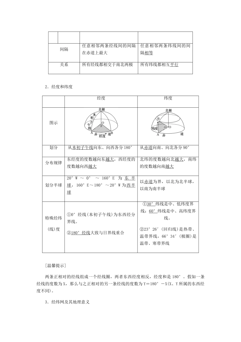 高考地理一轮复习 第一部分 第一章 宇宙中的地球（含地球和地图）学案 中图版-中图版高三全册地理学案_第2页