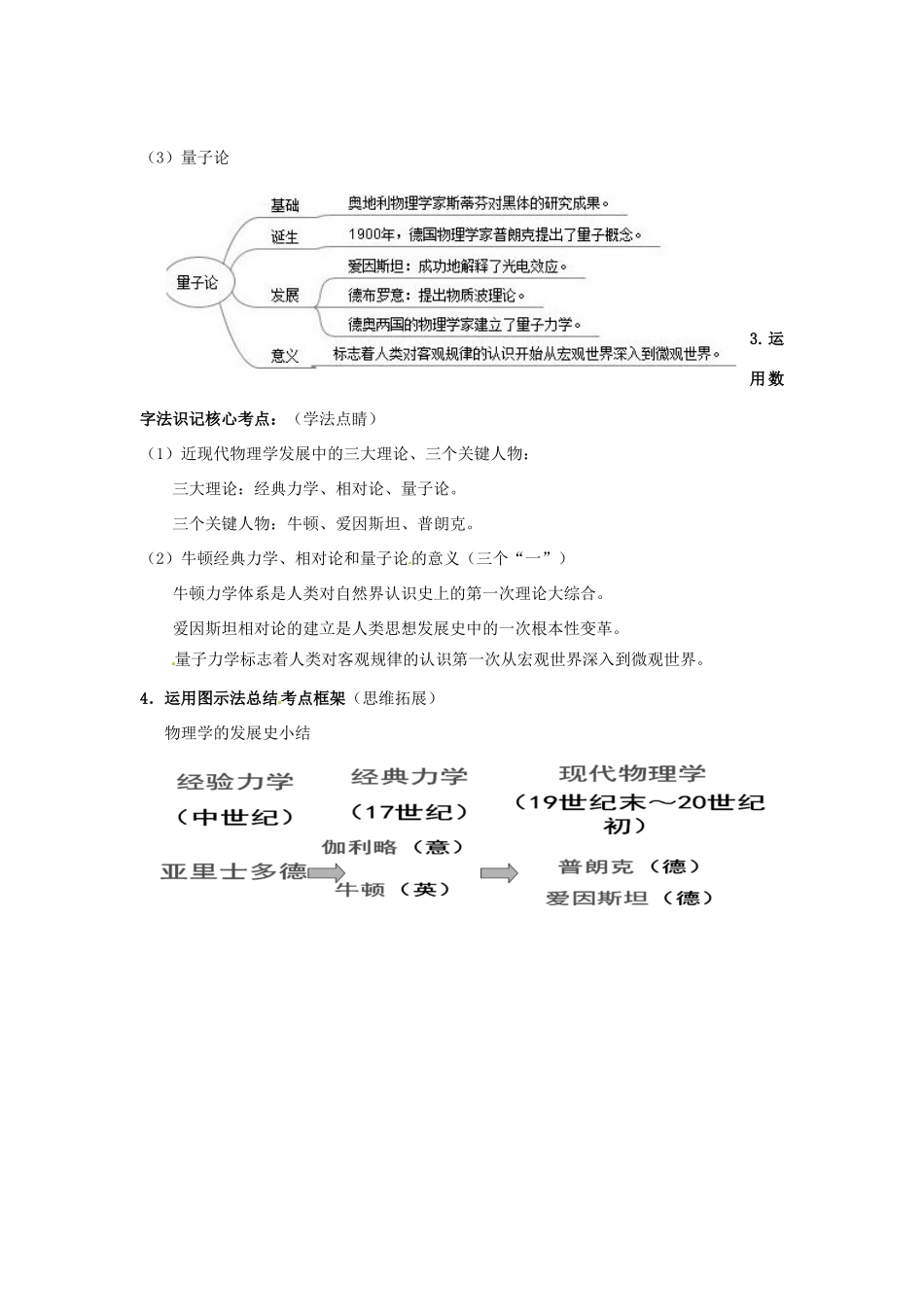 高考历史复习 专题07 第1节 近代物理学的奠基人和革命者备考策略-人教版高三全册历史素材_第2页