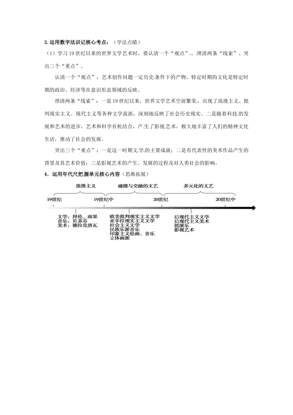 高考历史复习 专题08 第1节 工业革命时代的浪漫情怀备考策略-人教版高三全册历史素材_第2页