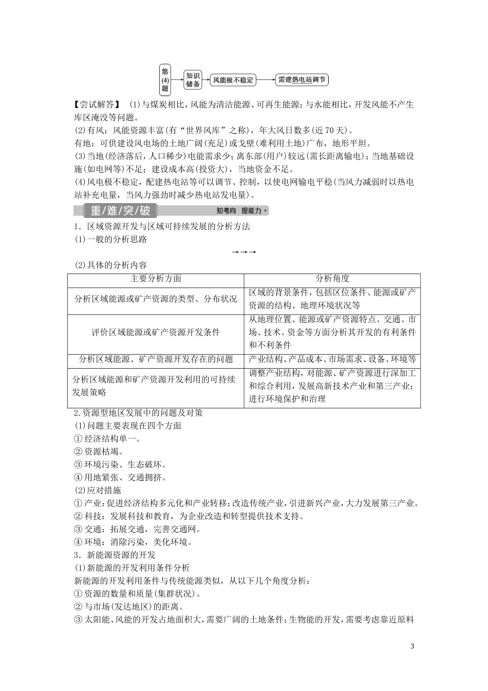 高考地理一轮复习 第十章 区域可持续发展 第27讲 德国鲁尔区的探索教学案 中图版-中图版高三全册地理教学案_第3页