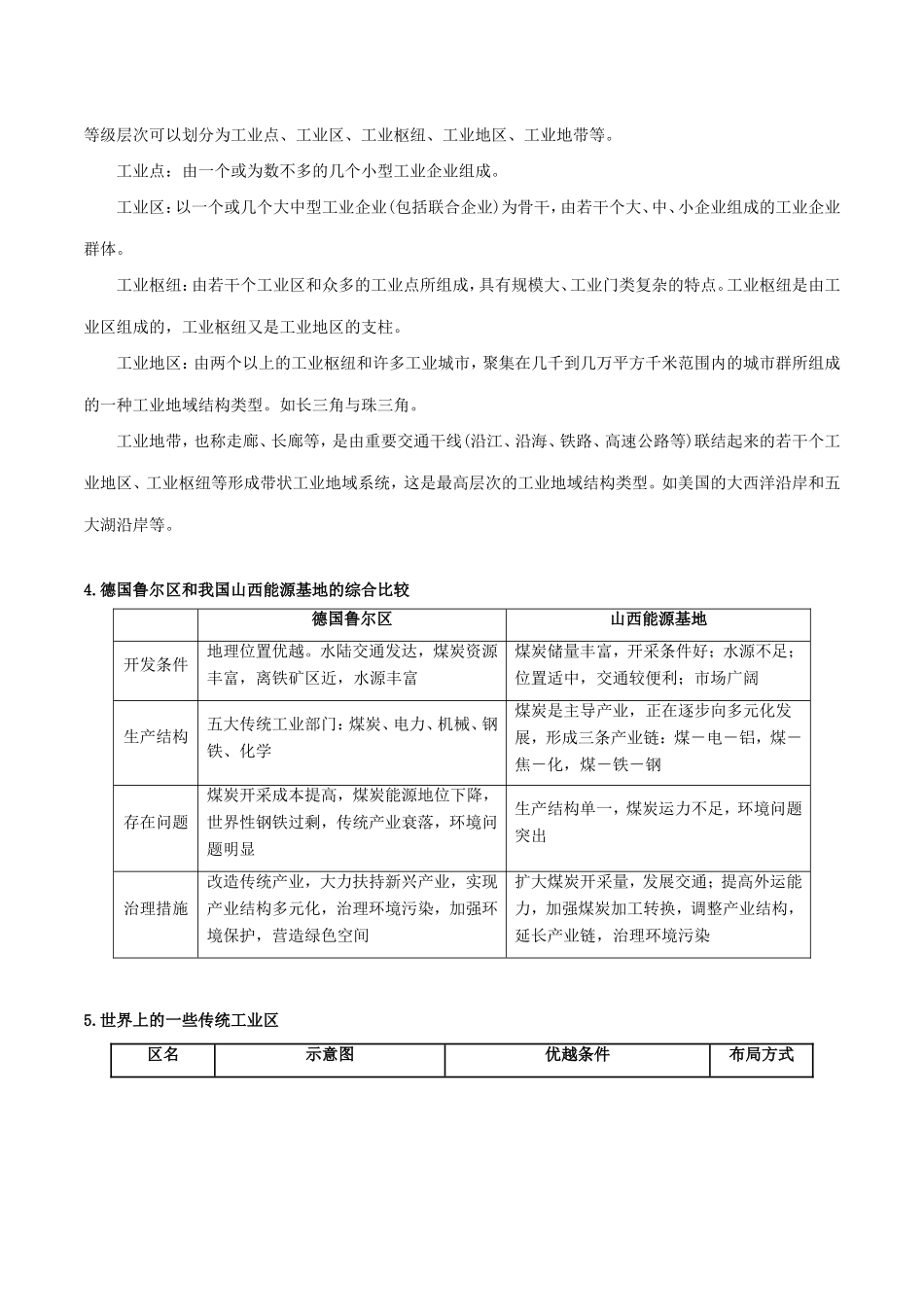 高考地理总复习 区域地理 第四章 区域农工业业及其可持续发展 第三节 工业地域形成与发展学案 新人教版必修3-新人教版高三必修3地理学案_第3页