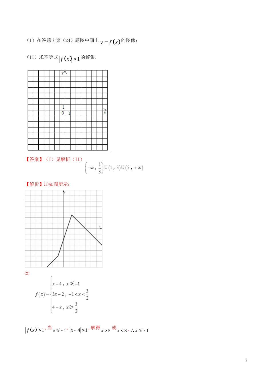 高考数学 考纲解读与热点难点突破 专题20 不等式选讲教学案 文（含解析）-人教版高三全册数学教学案_第2页