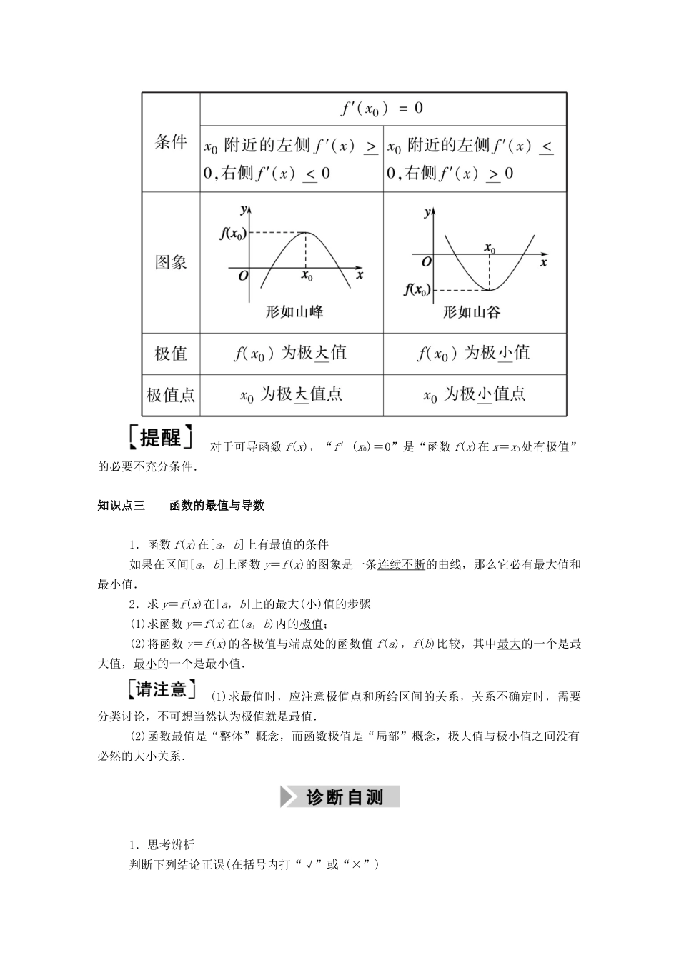 高考数学一轮复习 第二章 函数、导数及其应用 第十一节 导数的简单应用 第1课时 导数与函数的单调性学案（含解析）新人教B版-新人教B版高三全册数学学案_第2页