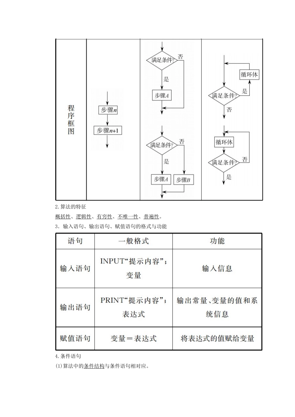 高考数学一轮复习 第九章 算法初步、统计、统计案例 第一节 算法初步学案 文（含解析）新人教A版-新人教A版高三全册数学学案_第2页