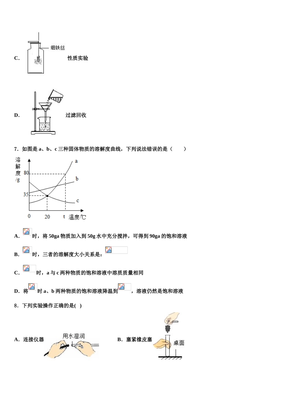 广东省惠州市惠州一中中考化学最后冲刺模拟试卷含解析_第2页