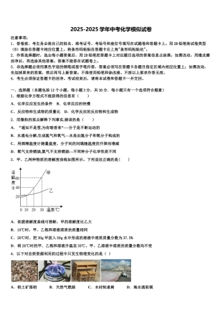 广东省汕头市潮南区胪岗镇重点名校中考联考化学试卷含解析