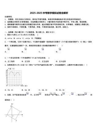 广东省汕头市潮阳区中考数学模拟试题含解析