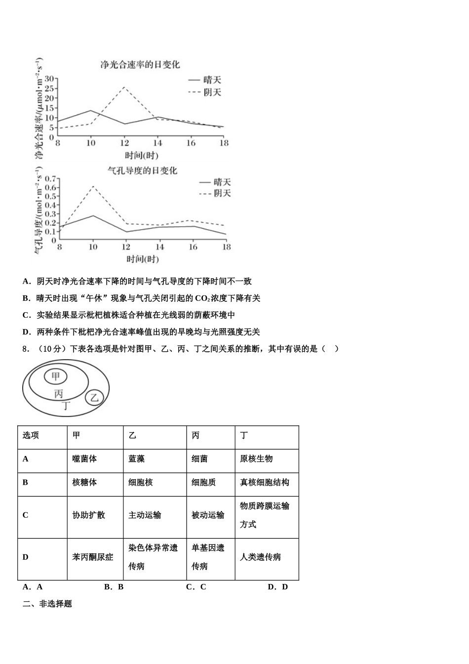 广东省汕头市潮阳区高中高三下第一次测试生物试题含解析_第3页