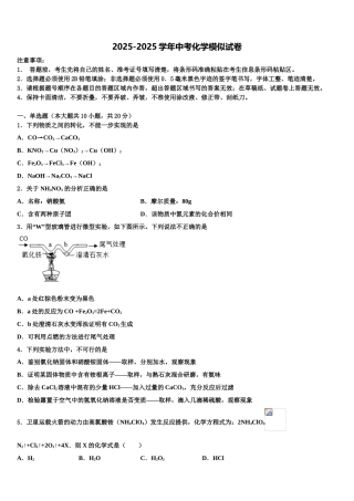 广东省汕头市苏湾中学中考联考化学试题含解析
