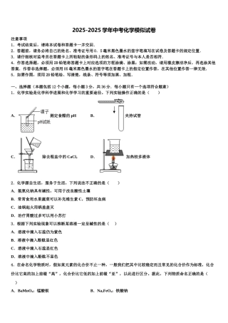 广东省陆丰市民声校中考化学最后一模试卷含解析