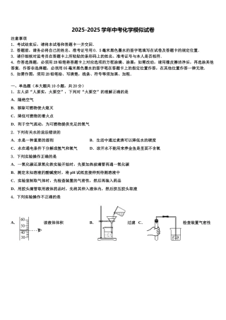 广西岳池县市级名校中考联考化学试题含解析