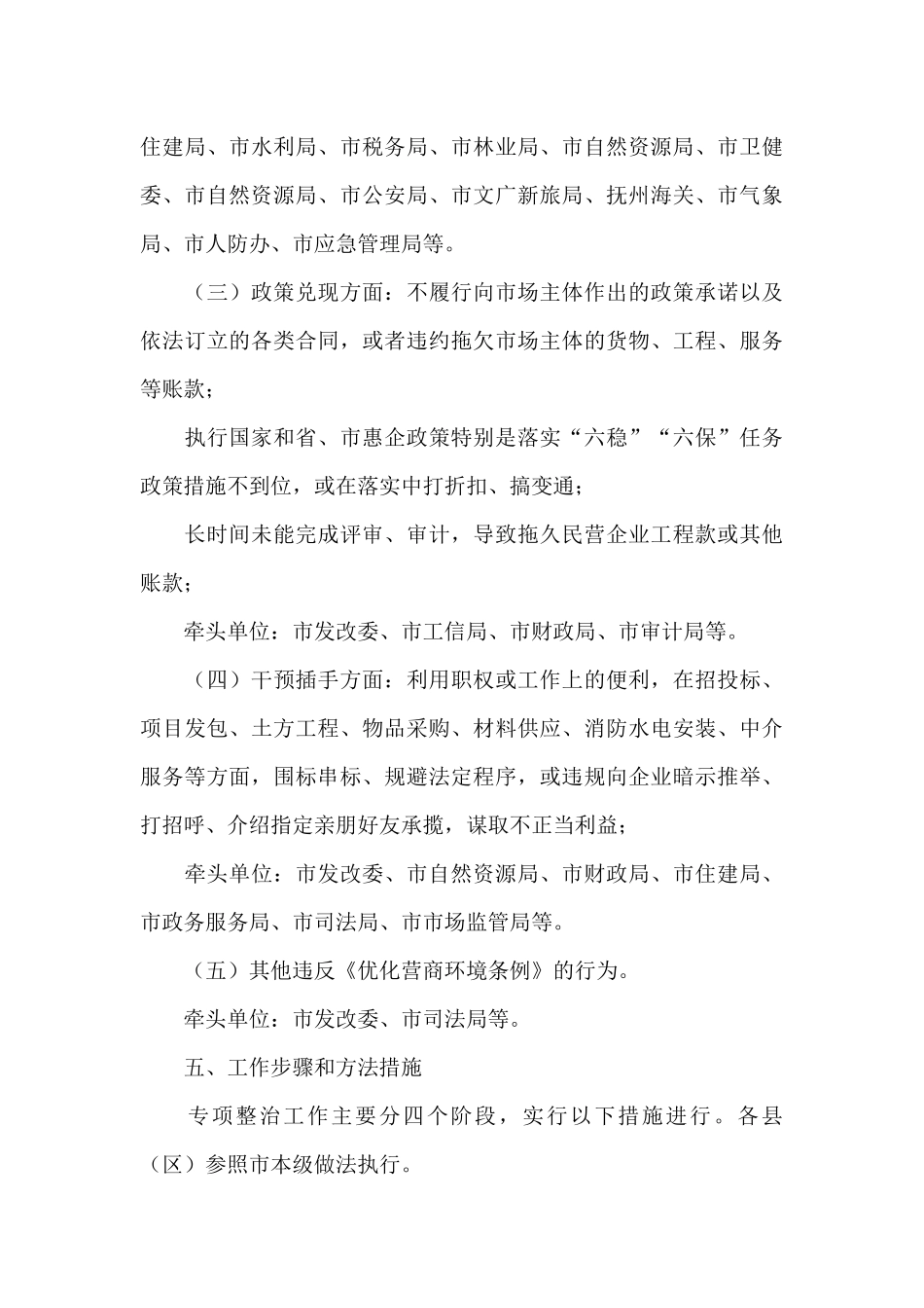 开展损害营商环境问题专项整治的工作方案_第3页