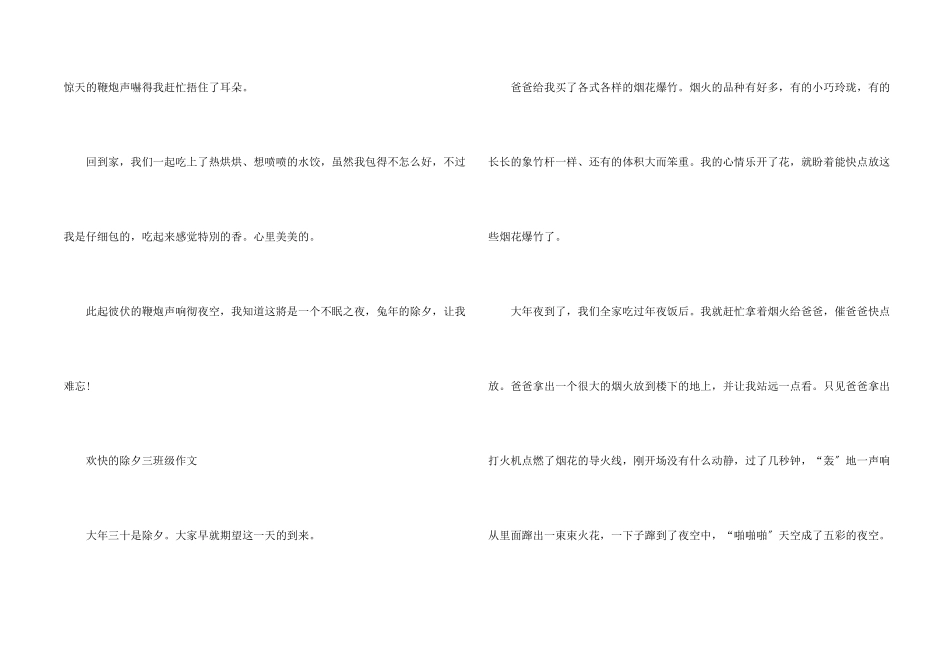 快乐的除夕三年级10篇_第2页