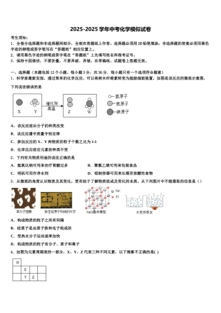 怀化市重点中学中考联考化学试题含解析