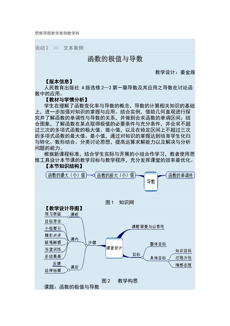 思维导图教学案例数学科_第1页