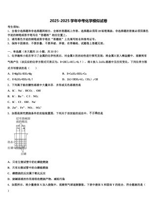 惠州市重点中学中考化学押题卷含解析