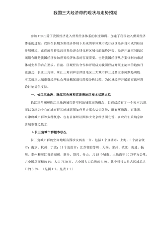 我国三大经济带的现状与走势预期doc22